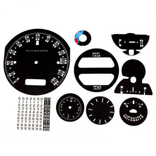 63 Plymouth Fury Savoy / Sport Fury Decal Kit with AC control face