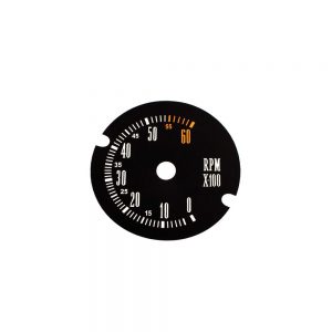67 - 71 A Body Rallye Tachometer Face 6000RPM with red 5500-6000 range