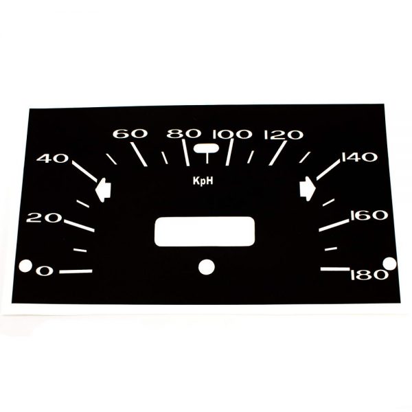 68 - 76 Plymouth Valiant Standard Speedometer Face 180 KPH - Metric