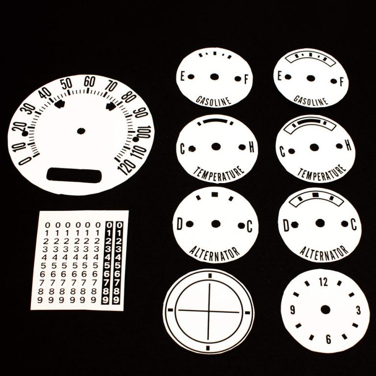 70 Challanger T/A WHITE Standard Standard Dash Decal Kit 120 MPH