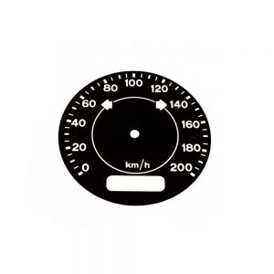 70 - 74 Barracuda Cuda AAR Standard Dash Speedometer Face 200 KPH