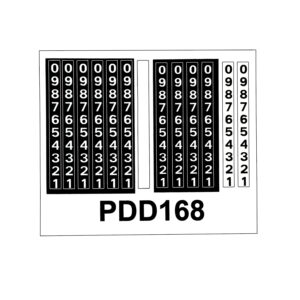 PDD168 81-89 Dodge Truck Ramcharger Ram 150/250/350 Dash Decal ODO Odometer Tape Face