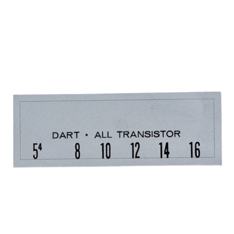 65 Dodge Dart AM Radio Dial Face - Premium Dash Decals by Mr.Heaterbox