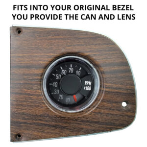 PDD419 75-80 Dodge Truck Slant Face Reproduction Tachometer in customer supplied OEM can (Requires Exchange Tach) 8K RPM
