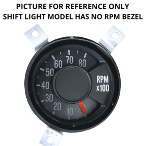 PDD420 75-80 Dodge Truck Slant Face Reproduction Tachometer in customer supplied OEM can (Requires Exchange Tach) 8K RPM with Shift Light