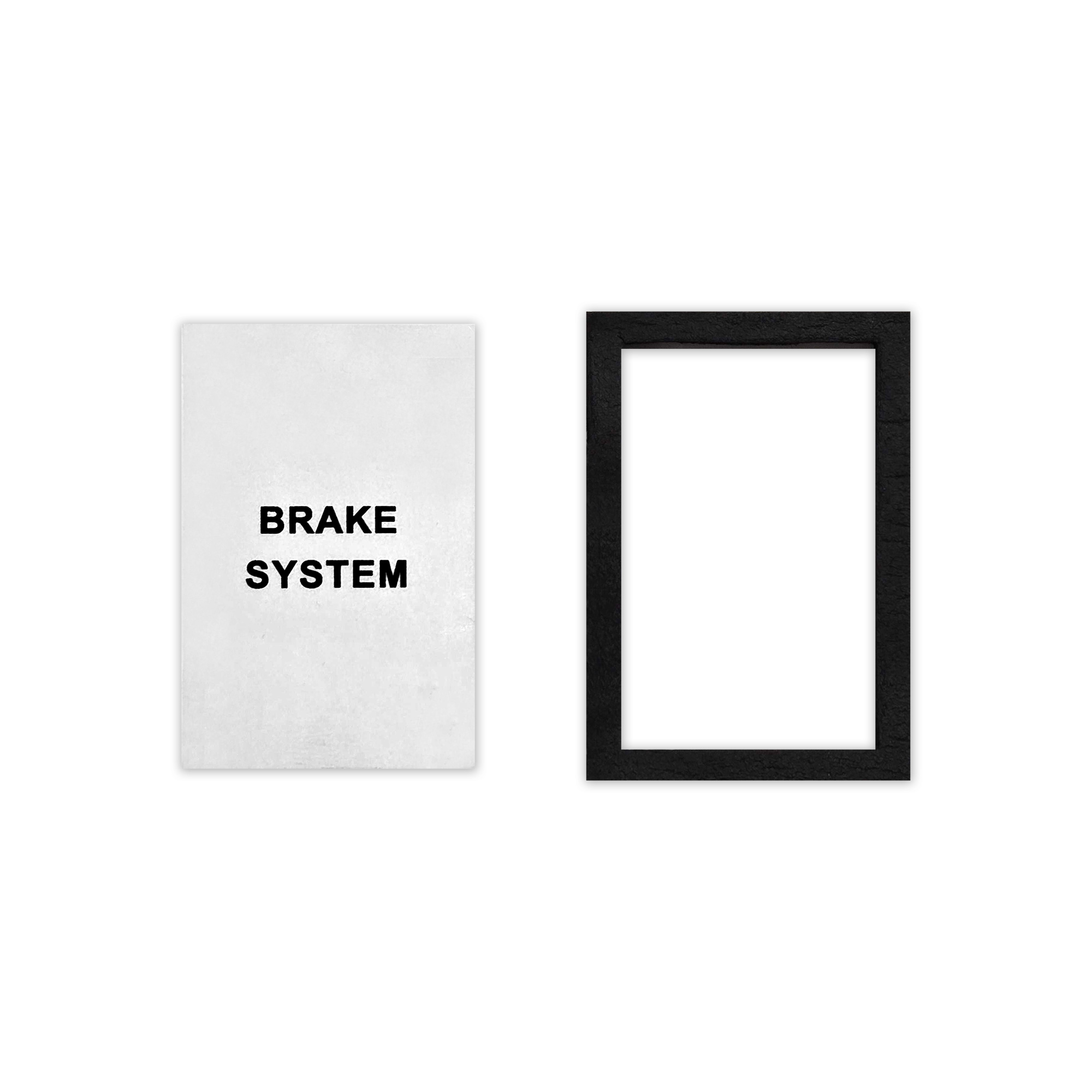 6870BR38 68-70 B Body Rallye (Charger, Coronet, Superbee, 69 Daytona, 70 Roadrunner, 70 GTX 70 Superbird) Brake System Lens Decal and Gasket Kit