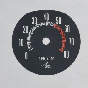 68-70 Javelin AMX Rallye Pack Tachometer Face